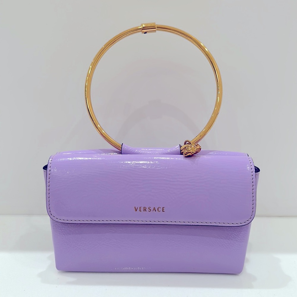 VERSACE Medusa Ring Evening Top-Handle Bag